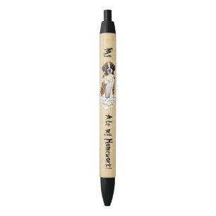 Stylo Noir Mon boxeur a mangé mon travail