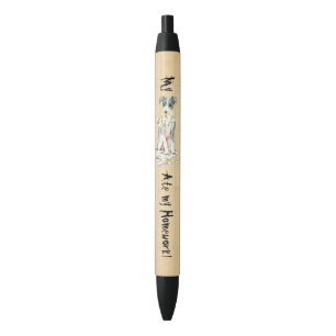 Stylo Noir Mon lévrier italien a mangé mon travail
