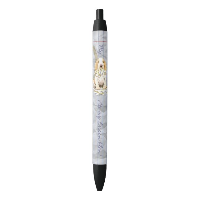 Stylo Noir Mon plan de leçon de Bracco Italiano (devant Vertical)