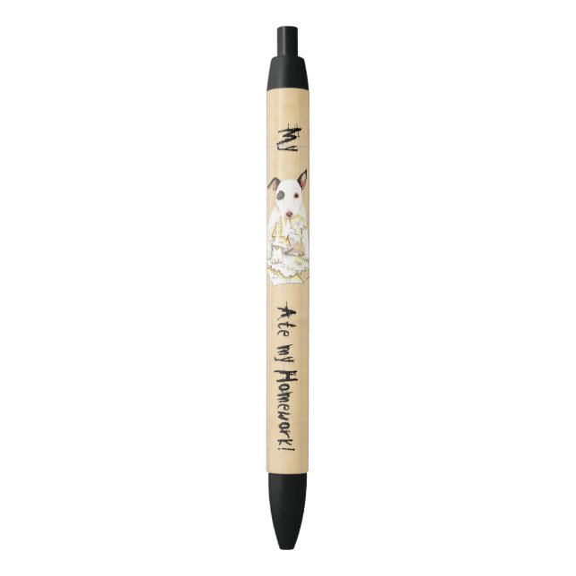 Stylo Noir Mon Taureau Miniature A Mangé Mes Devoirs (devant Vertical)