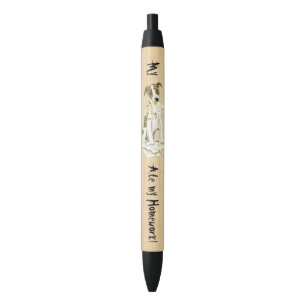 Stylo Noir Mon whippet a mangé mon travail
