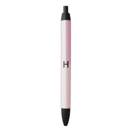 Stylo Noir Monogramme Blush Pastel rose pâle