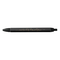 Monogramme floral chic noir et or