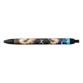 Stylo Noir Monogramme Gold Fractal
