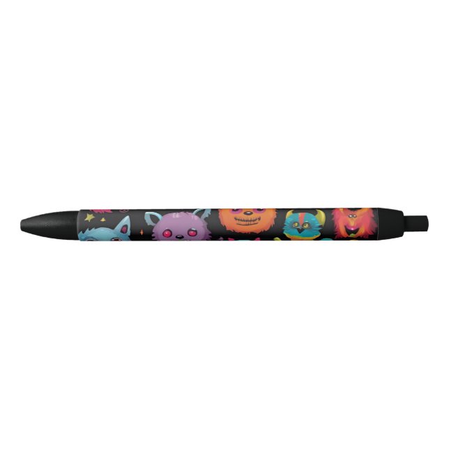 Stylo Noir Monstre délirant (Devant)