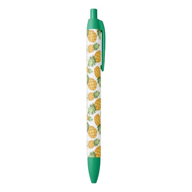 Stylo Noir Motif à ananas (Bas (Vertical))