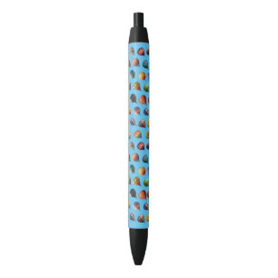 Stylo Noir Motif à bulles à air chaud mignon