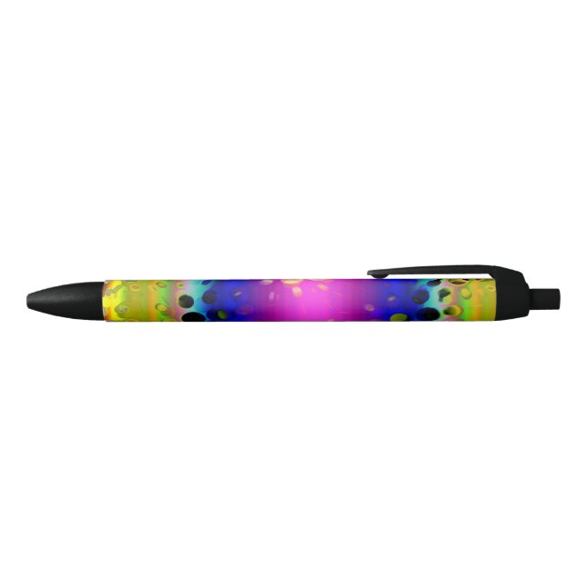 Stylo Noir Motif Abstrait coloré (Haut)