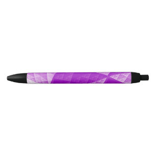 Stylo Noir Motif abstrait violet