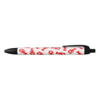 Motif animal de homard rouge mignon
