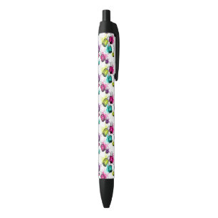 Stylo Noir Motif au néon de vernis à ongles