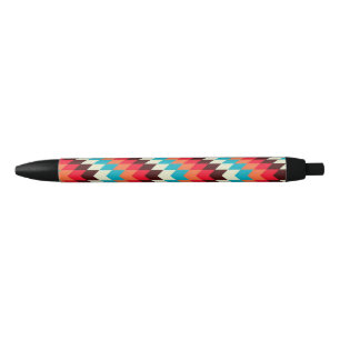 Stylo Noir Motif autochtone de l'Amérique du Sud-Ouest