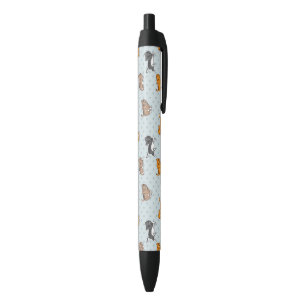 Stylo Noir motif avec les chats drôles