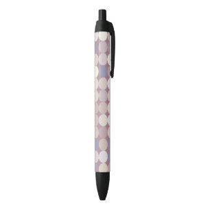 Stylo Noir Motif d'abrégé sur cercles de tissu