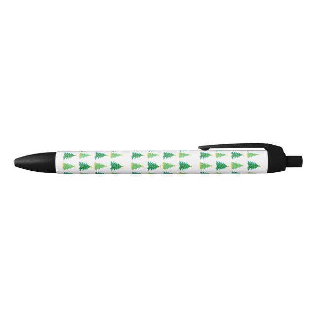 Stylo Noir Motif d'arbre de Noël (Haut)