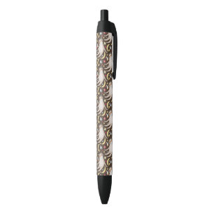 Stylo Noir Motif d'astronaute de paresse