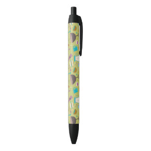 Stylo Noir Motif de barbecue
