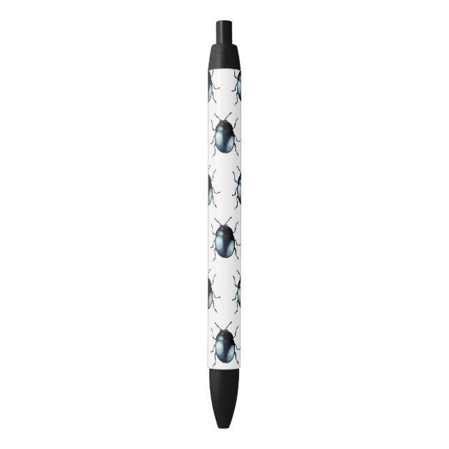 Stylo Noir motif de bogue cool (devant Vertical)