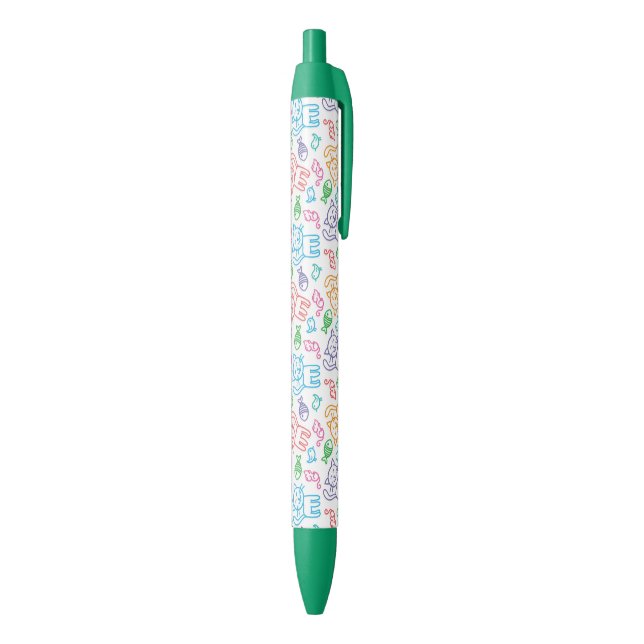 Stylo Noir motif de chat (Bas (Vertical))