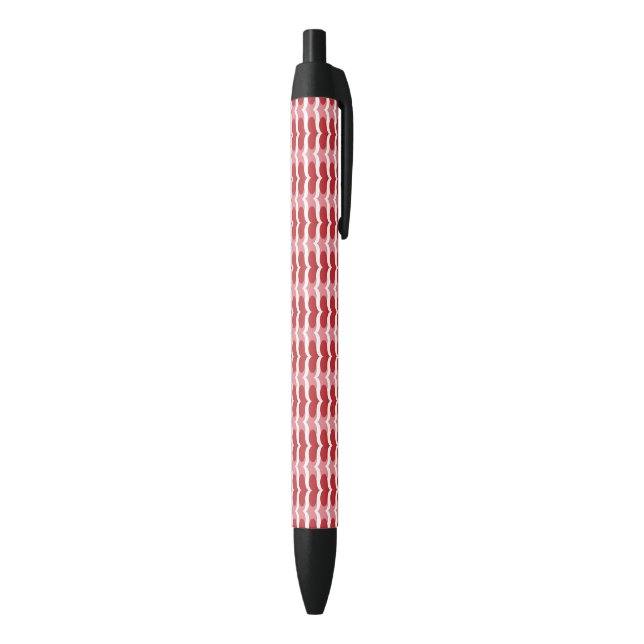 Stylo Noir Motif de coeur (Bas (Vertical))