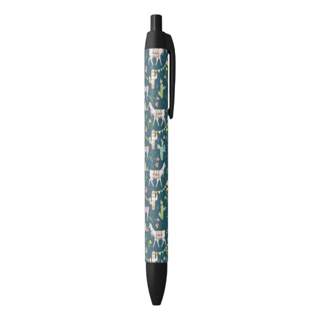 Stylo Noir Motif de drapeau de lama d'aquarelle (Bas (Vertical))