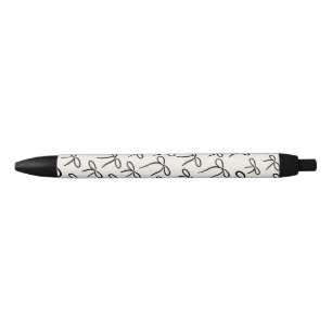Stylo Noir Motif de fenêtres simples en noir et blanc