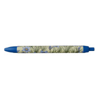 Motif de fleur en laiton bleu
