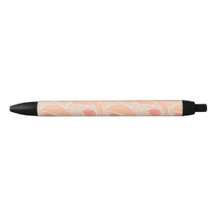 Stylo Noir Motif de fleurs