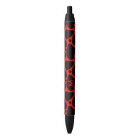 Motif de girafe abstraite noire et rouge