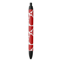 Motif de girafe abstraite rouge et blanche