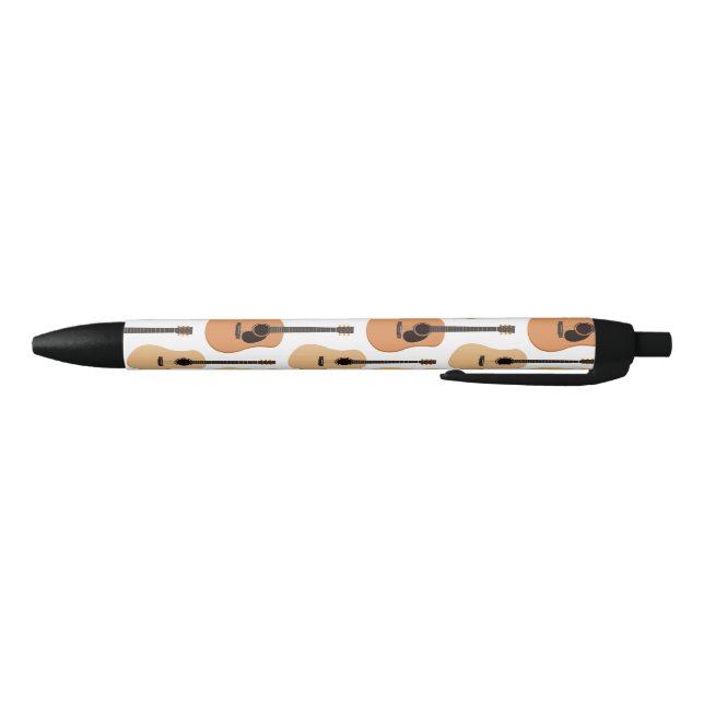 Stylo Noir Motif de guitares acoustiques (Bas)
