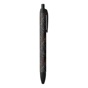 Stylo Noir Motif de Halloween