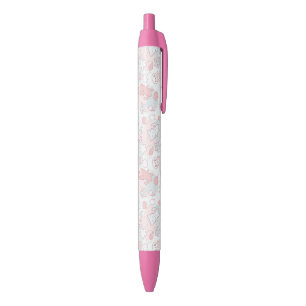 Stylo Noir motif de kawaii avec le griffonnage