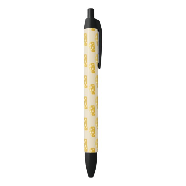 Stylo Noir Motif de l'amiral jaune suisse Queso (Bas (Vertical))