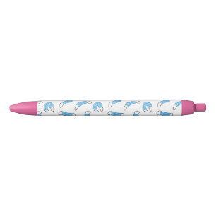 Stylo Noir motif de masque Médicale