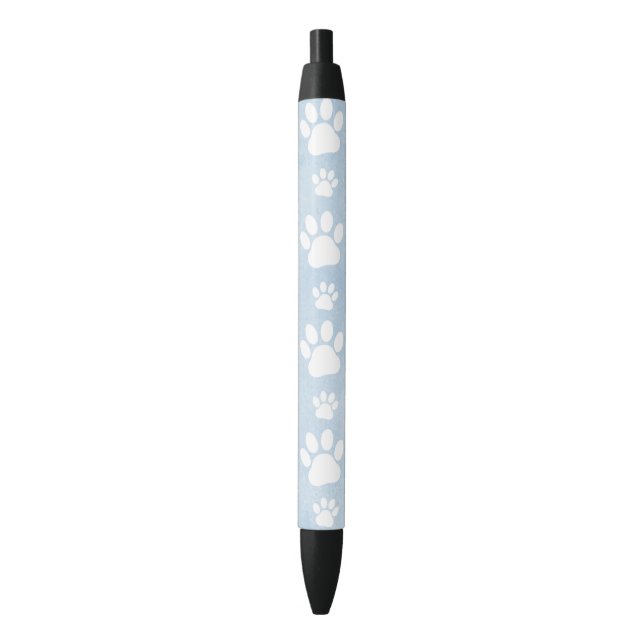 Stylo Noir Motif De Pâtes, Patrouilles Blanches, Aquarelles,  (devant Vertical)