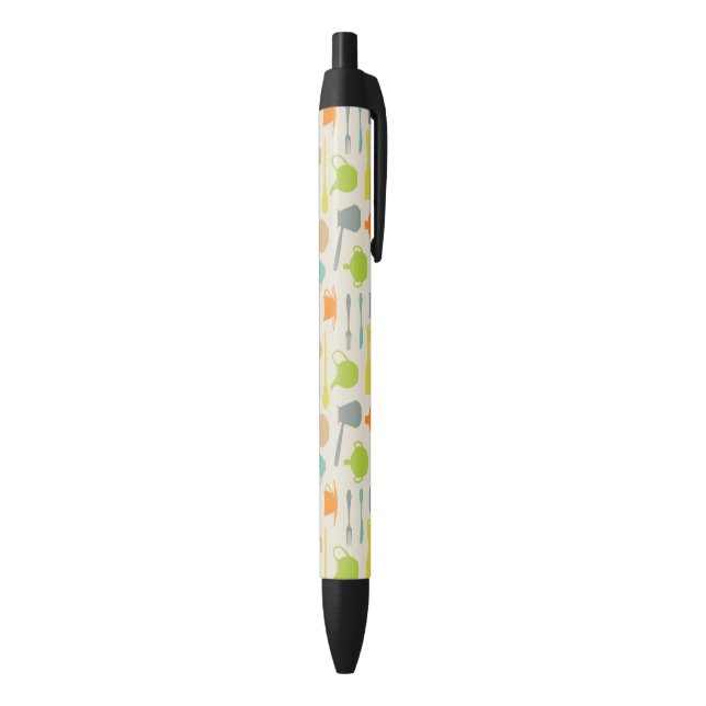 Stylo Noir Motif de plats (Bas (Vertical))