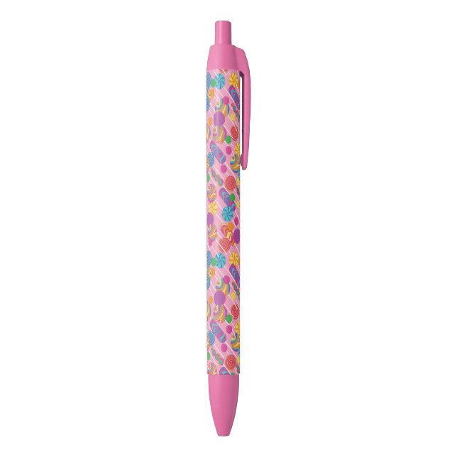 Stylo Noir Motif de sucrerie de lucettes (Bas (Vertical))