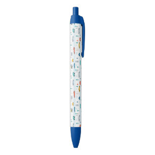 Stylo Noir Motif de véhicule routier migre