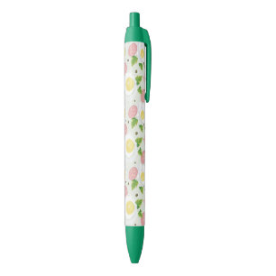 Stylo Noir Motif d'oeufs et de saucisse