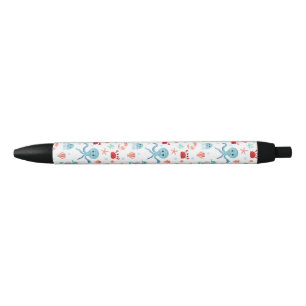 Stylo Noir Motif du monde marin