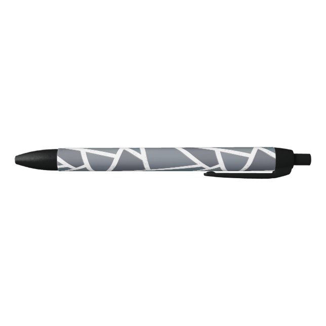 Stylo Noir Motif en mosaïque gris bleu (Bas)
