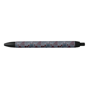 Stylo Noir Motif ensorcelant d'Halloween au clair de lune