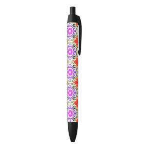 Stylo Noir Motif ethnique avec des motifs marocains