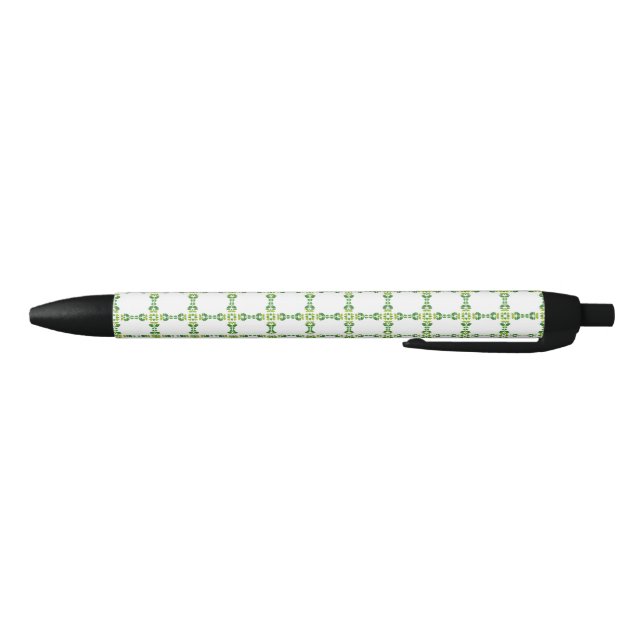 Stylo Noir Motif Feuille, Motif De Feuilles, Feuilles Verts (Bas)