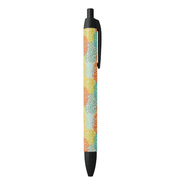 Stylo Noir Motif floral 3 (Bas (Vertical))