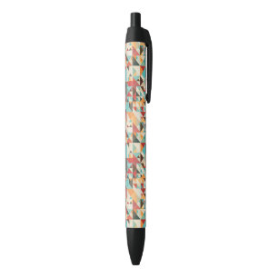 Stylo Noir Motif géométrique de la Terre