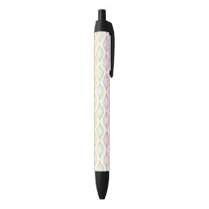 Stylo Noir Motif horizontal coloré d'ogee