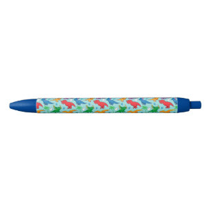 Stylo Noir Motif mignon de dinosaure