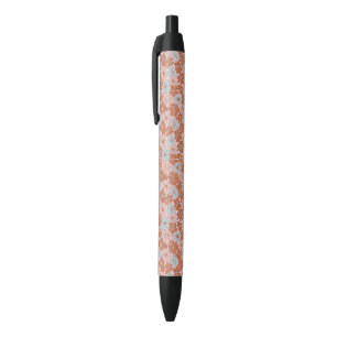 Stylo Noir Motif sans couture rétro